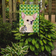 Load image into Gallery viewer, Chihuahua St. Patrick's Day Shamrock Portrait Garden Flag – Decorative Outdoor Yard Flag