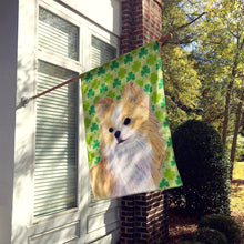 Load image into Gallery viewer, Chihuahua St. Patrick's Day Shamrock Portrait Flag Canvas House Size