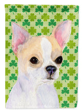 Load image into Gallery viewer, Chihuahua St. Patrick's Day Shamrock Portrait Garden Flag – Decorative Outdoor Yard Flag