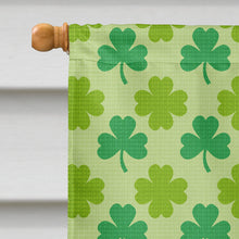 Load image into Gallery viewer, Fox Terrier St. Patrick's Day Shamrock Portrait Flag Canvas House Size