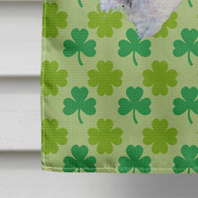 Load image into Gallery viewer, Fox Terrier St. Patrick's Day Shamrock Portrait Flag Canvas House Size