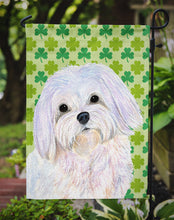 Load image into Gallery viewer, Maltese St. Patrick's Day Shamrock Portrait Garden Flag – Decorative Outdoor Yard Flag