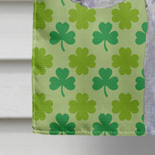 Load image into Gallery viewer, Bedlington Terrier St. Patrick's Day Shamrock Portrait Flag Canvas House Size