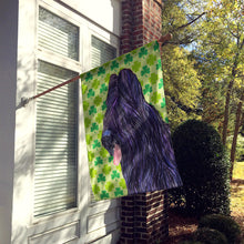 Load image into Gallery viewer, Briard St. Patrick's Day Shamrock Portrait Flag Canvas House Size