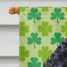 Load image into Gallery viewer, Portuguese Water Dog St. Patrick's Day Shamrock Portrait Flag Canvas House Size