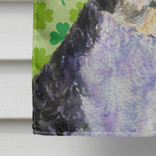 Load image into Gallery viewer, Portuguese Water Dog St. Patrick's Day Shamrock Portrait Flag Canvas House Size