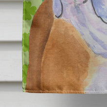 Load image into Gallery viewer, Bulldog English St. Patrick's Day Shamrock Flag Canvas House Size