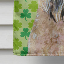 Load image into Gallery viewer, Wheaten Terrier Soft Coated St. Patrick's Day Shamrock Flag Canvas House Size