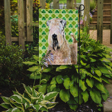 Load image into Gallery viewer, Wheaten Terrier Soft Coated St. Patrick's Day Shamrock Garden Flag – Decorative Outdoor Yard Flag