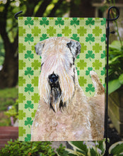 Load image into Gallery viewer, Wheaten Terrier Soft Coated St. Patrick's Day Shamrock Garden Flag – Decorative Outdoor Yard Flag