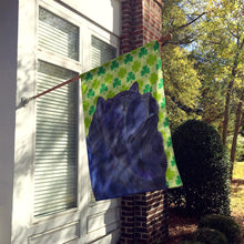 Load image into Gallery viewer, Chow Chow St. Patrick's Day Shamrock Portrait Flag Canvas House Size