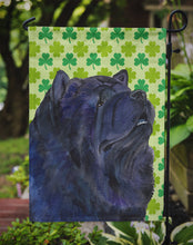 Load image into Gallery viewer, Chow Chow St. Patrick's Day Shamrock Portrait Garden Flag – Decorative Outdoor Yard Flag