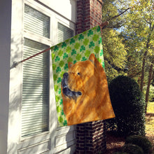 Load image into Gallery viewer, Chow Chow St. Patrick's Day Shamrock Portrait Flag Canvas House Size