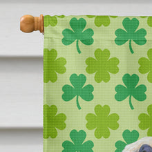 Load image into Gallery viewer, Dandie Dinmont Terrier St. Patrick's Day Shamrock  Flag Canvas House Size