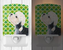 Load image into Gallery viewer, Dandie Dinmont Terrier St. Patrick's Day Shamrock Ceramic Night Light SS4434CNL