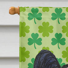 Load image into Gallery viewer, Papillon St. Patrick's Day Shamrock Portrait Flag Canvas House Size