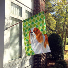 Load image into Gallery viewer, English Toy Spaniel St. Patrick's Day Shamrock Portrait Flag Canvas House Size