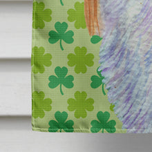 Load image into Gallery viewer, English Toy Spaniel St. Patrick's Day Shamrock Portrait Flag Canvas House Size