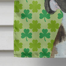 Load image into Gallery viewer, Boxer St. Patrick's Day Shamrock Portrait Flag Canvas House Size