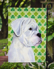 Load image into Gallery viewer, Boxer St. Patrick's Day Shamrock Portrait Garden Flag – Decorative Outdoor Yard Flag