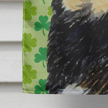 Load image into Gallery viewer, Tibetan Mastiff St. Patrick's Day Shamrock Portrait Flag Canvas House Size