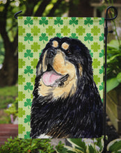 Load image into Gallery viewer, Tibetan Mastiff St. Patrick's Day Shamrock Portrait Garden Flag – Decorative Outdoor Yard Flag