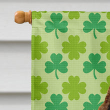 Load image into Gallery viewer, Springer Spaniel St. Patrick's Day Shamrock Portrait Flag Canvas House Size