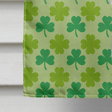 Load image into Gallery viewer, Basenji St. Patrick's Day Shamrock Portrait Flag Canvas House Size