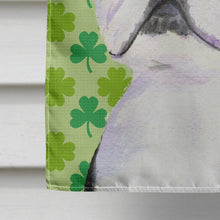 Load image into Gallery viewer, Boston Terrier St. Patrick's Day Shamrock Portrait Flag Canvas House Size