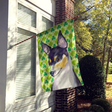 Load image into Gallery viewer, Chihuahua St. Patrick's Day Shamrock Portrait Flag Canvas House Size