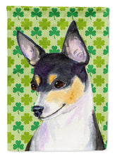 Load image into Gallery viewer, Chihuahua St. Patrick's Day Shamrock Portrait Flag Canvas House Size