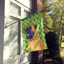 Load image into Gallery viewer, Mastiff St. Patrick's Day Shamrock Portrait Flag Canvas House Size