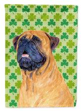 Load image into Gallery viewer, Mastiff St. Patrick's Day Shamrock Portrait Flag Canvas House Size