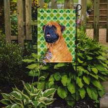 Load image into Gallery viewer, Mastiff St. Patrick's Day Shamrock Portrait Garden Flag – Decorative Outdoor Yard Flag