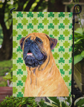 Load image into Gallery viewer, Mastiff St. Patrick's Day Shamrock Portrait Garden Flag – Decorative Outdoor Yard Flag