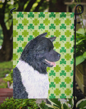 Load image into Gallery viewer, Akita St. Patrick's Day Shamrock Portrait Garden Flag – Decorative Outdoor Yard Flag