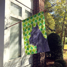 Load image into Gallery viewer, Giant Schnauzer St. Patrick's Day Shamrock Flag Canvas House Size