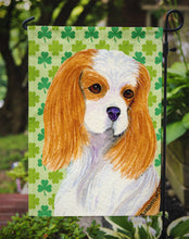 Load image into Gallery viewer, Cavalier Spaniel St. Patrick's Day Shamrock Portrait Garden Flag – Decorative Outdoor Yard Flag