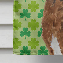 Load image into Gallery viewer, Chesapeake Bay Retriever St. Patrick's Day Shamrock  Flag Canvas House Size