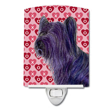 Load image into Gallery viewer, Skye Terrier Hearts Love and Valentine's Day Portrait Ceramic Night Light SS4463CNL