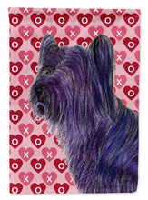 Load image into Gallery viewer, Skye Terrier Hearts Love and Valentine's Day Portrait Garden Flag – Decorative Outdoor Yard Flag