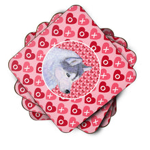 Load image into Gallery viewer, Siberian Husky  Coasters - Set of 4 Lightweight Foam, Absorbent Drink Coasters