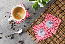 Load image into Gallery viewer, Siberian Husky  Coasters - Set of 4 Lightweight Foam, Absorbent Drink Coasters