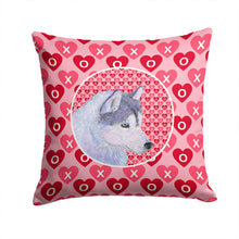 Load image into Gallery viewer, Siberian Husky Hearts Love Valentine's Day Throw Pillow - 14x14 Decorative Pillow – Art for Your Home &amp; Patio SS4464PW1414