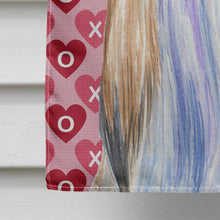 Load image into Gallery viewer, Shih Tzu Hearts Love and Valentine's Day Portrait Flag Canvas House Size