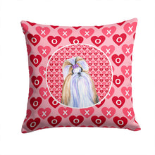 Load image into Gallery viewer, Shih Tzu Hearts Love and Valentine's Day Portrait Throw Pillow - 14x14 Decorative Pillow – Art for Your Home &amp; Patio SS4465PW1414
