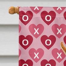 Load image into Gallery viewer, Min Pin Hearts Love and Valentine's Day Portrait Flag Canvas House Size