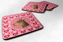 Load image into Gallery viewer, Doberman  Coasters - Set of 4 Lightweight Foam, Absorbent Drink Coasters