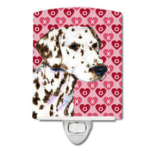 Load image into Gallery viewer, Dalmatian Hearts Love and Valentine's Day Portrait Ceramic Night Light SS4469CNL