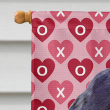 Load image into Gallery viewer, Cocker Spaniel Hearts Love and Valentine's Day Portrait Flag Canvas House Size
